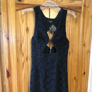 Black mini dress